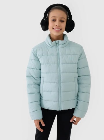 4F Kurtka pikowana w kolorze błękitnym