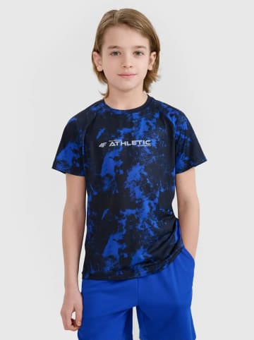 4F Shirt in Dunkelblau/ Blau