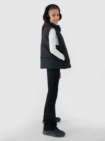 4F Kamizelka pikowana w kolorze czarnym