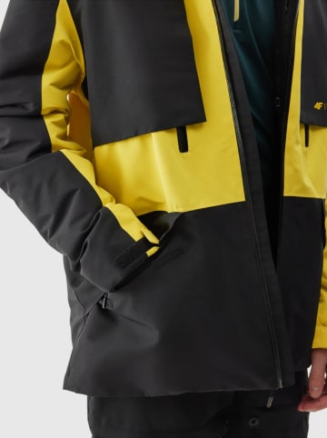 4F Ski-/snowboardjas geel/zwart