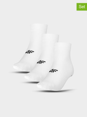 4F 3er-Set: Socken in Weiß