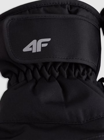 4F Ski-/ Snowboardfingerhandschuhe in Schwarz
