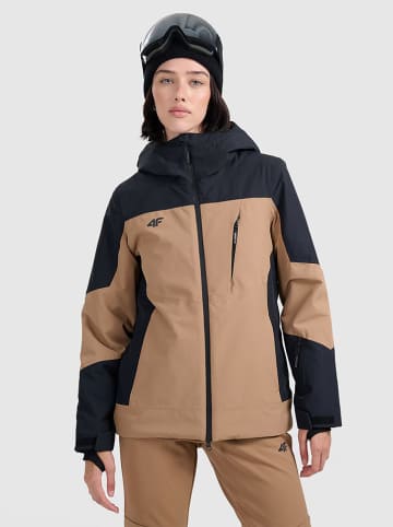 4F Kurtka narciarska w kolorze beżowym