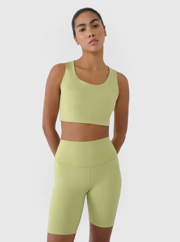 4F Biustonosz sportowy w kolorze limonkowym
