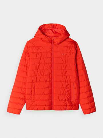 4F Kurtka pikowana w kolorze pomarańczowym