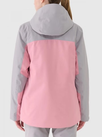 4F Ski-/ Snowboardjacke in Rosa/ Grau