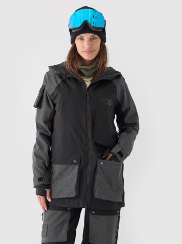 4F Ski-/ Snowboardjacke in Schwarz