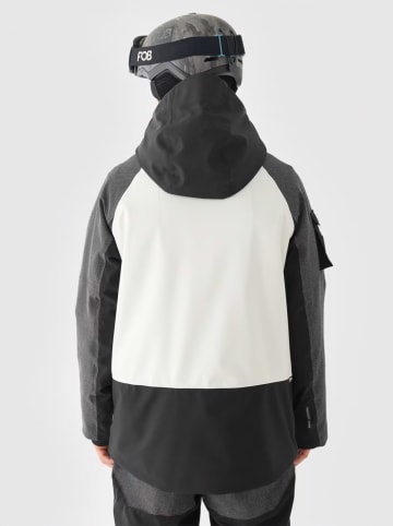 4F Ski-/ Snowboardjacke in Creme/ Anthrazit