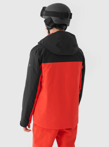 4F Ski-/ Snowboardjacke in Rot/ Schwarz