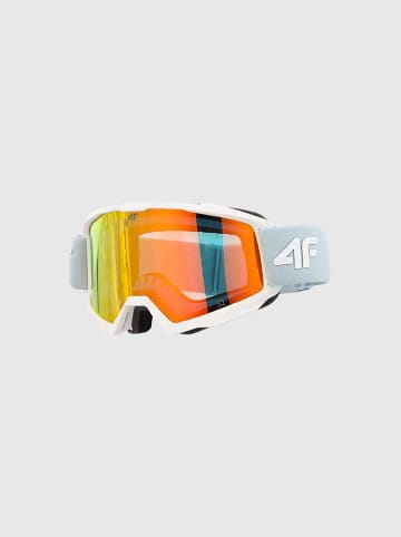 4F Ski-/ Snowboardbrille in Hellblau/ Orange
