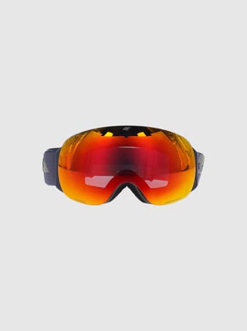 4F Ski-/ Snowboardbrille in Anthrazit/ Orange