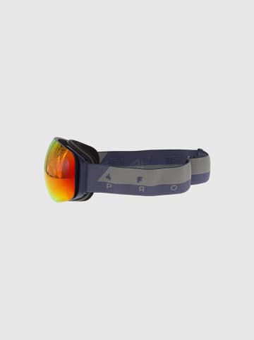4F Ski-/ Snowboardbrille in Anthrazit/ Orange