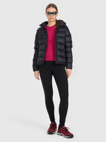 4F Puchowa kurtka trekkingowa w kolorze czarnym