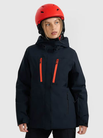 4F Ski-/ Snowboardjacke in Schwarz