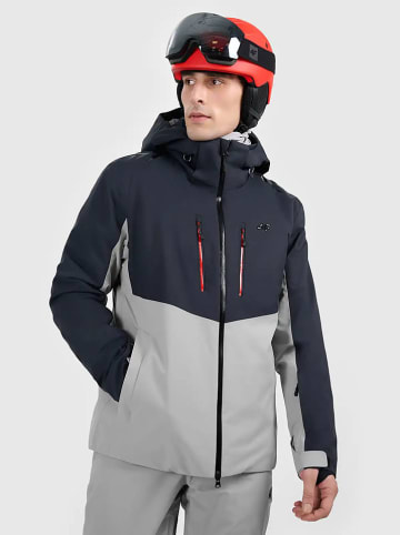 4F Ski-/snowboardjas zwart/grijs