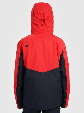 4F Ski-/ Snowboardjacke in Rot/ Schwarz