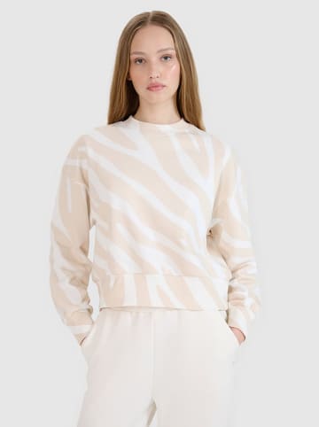 4F Bluza w kolorze beżowym