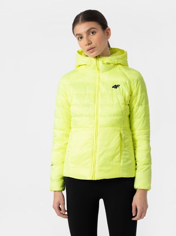 4F Kurtka puchowa w kolorze żółtym