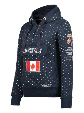 Canadian Peak Hoodie "Gyrelle" in Dunkelblau