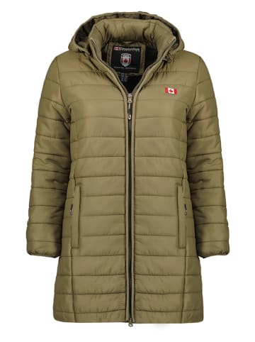 Canadian Peak Doorgestikte jas "Atikeak" kaki