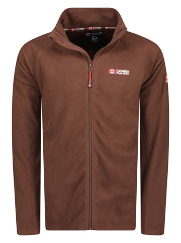 Canadian Peak Fleecejacke "Tugeak" in Braun