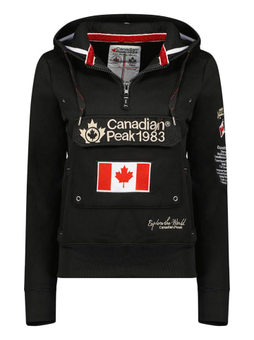 Canadian Peak Hoodie "Gyrelle" in Schwarz