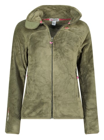 Canadian Peak Fleecejacke "Udilas" in Oliv