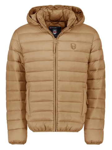 Canadian Peak Doorgestikte jas "Amitaleak" lichtbruin