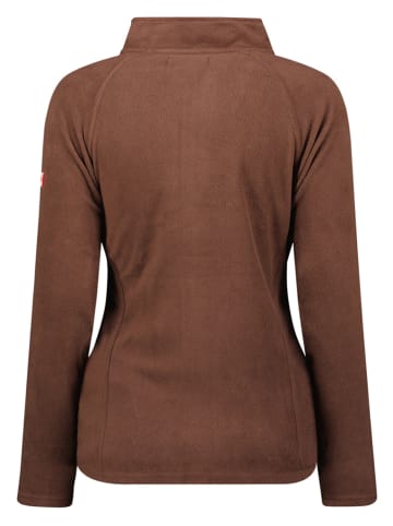 Canadian Peak Fleecejacke "Tugeak" in Braun