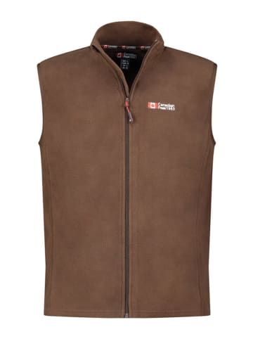 Canadian Peak Fleece bodywarmer "Vugeak" bruin