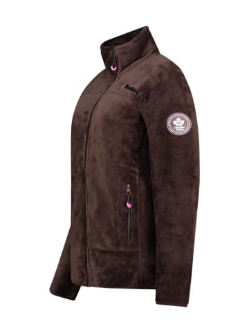 Canadian Peak Fleecejacke "Udilas" in Braun