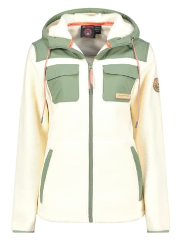 Canadian Peak Fleece vest "Toulouseak" crème/groen