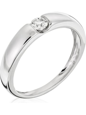 DIAMANTA Witgouden ring "Solitaire calabria" met diamant