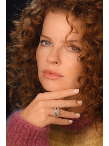 DIAMANTA Witgouden ring "New entrelacs candides" met diamanten