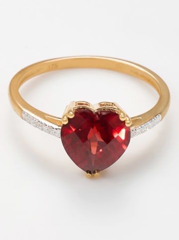 DIAMANTA Gouden ring "Nimué" met edelstenen