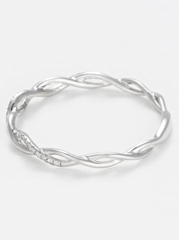 DIAMANTA Witgouden ring "Entortillement" met diamanten