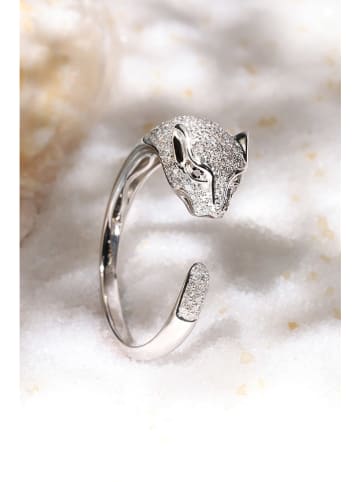 DIAMANTA Witgouden ring "Mafdet" met diamanten