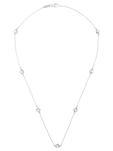 DIAMANTA Witgouden ketting "Sunshine" met diamanten - (L)42 cm