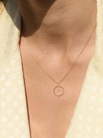DIAMANTA Gold-Halskette "Cercle Prodigieux" mit Diamanten - (L)42 cm