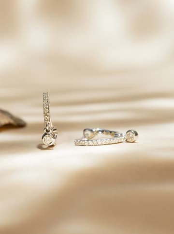 DIAMANTA Weißgold-Creolen "Créoles Charms" mit Diamanten