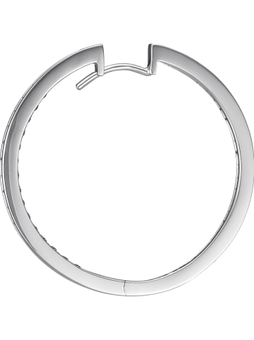 DIAMANTA Witgouden creolen "Créoles de diamants" met diamanten