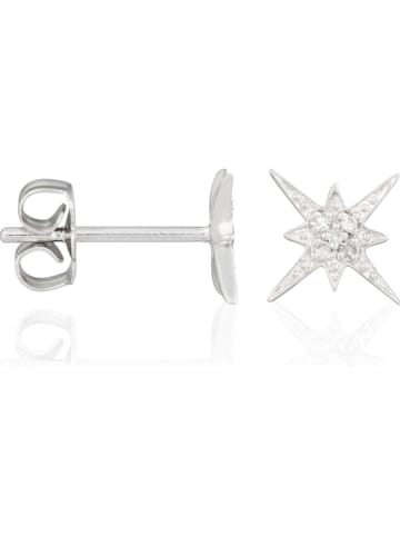 DIAMANTA Weißgold-Ohrstecker "Sirius" mit Diamanten