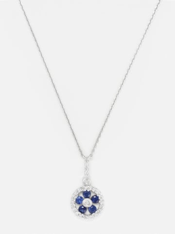 DIAMANTA Witgouden hanger "Courtney" met diamanten en edelstenen