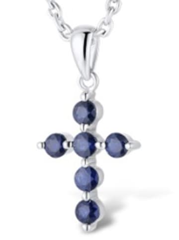 DIAMANTA Złota zawieszka "Kyra" z szafirami