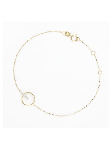 DIAMANTA Gold-Armkette "Barette encerclée" mit Diamanten