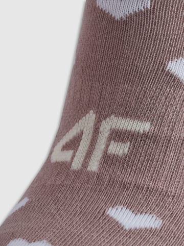 4F 3er-Set: Socken in Hellbraun/ Weiß