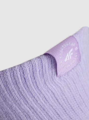 4F 2er-Set: Socken in Lila/ Weiß