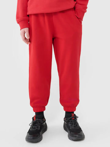 4F Spodnie dresowe w kolorze czerwonym