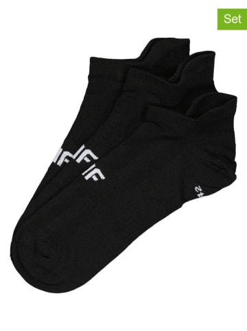 4F 3-delige set: sokken zwart