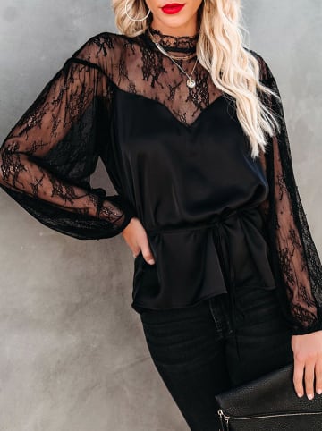 Milan Kiss Bluse in Schwarz